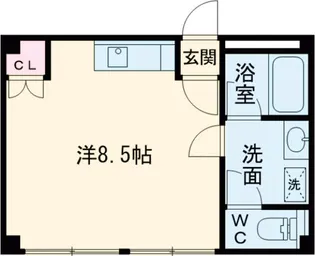 自由が丘アルジャンポルト【1階】の間取り