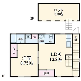 COURT M&M Ⅳ【202号室】の間取り