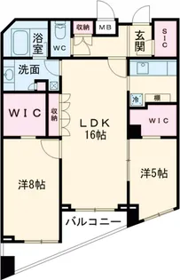 パシフィックレジデンス目黒本町【2階】の間取り