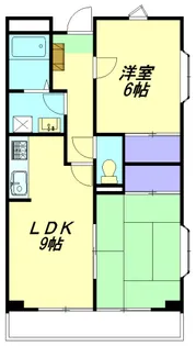 青山コーポA【301号室】の間取り