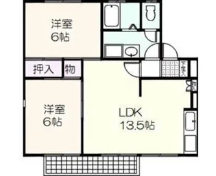 プロヴァンス飯村【2階】の間取り