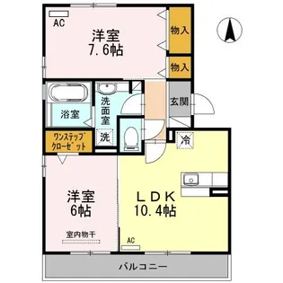 ファーム ヴィレッジ【2階】の間取り