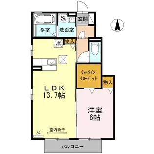 パティオ飯村【1階】の間取り