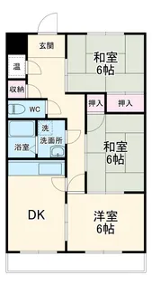 ハイツ北山【202号室】の間取り