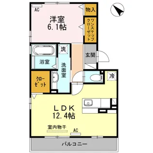 ヴェルドミール【3階】の間取り