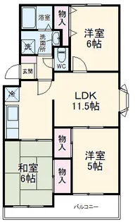 ヴァンベール神山 II【3階】の間取り