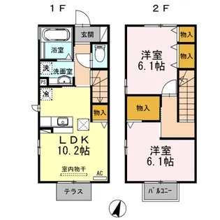 ソフィア B棟【1階】の間取り