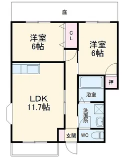ベルバランセK参番館【1階】の間取り