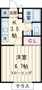 グリーンハイム(東が丘)【1階】の間取り