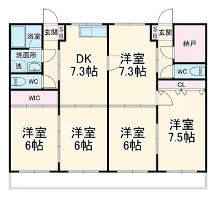 パークメゾン森本【203号室】の間取り
