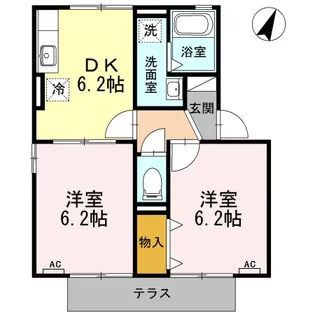 iホームTOWN 弐番館【1階】の間取り