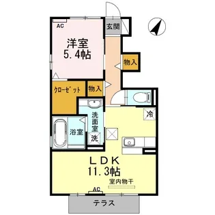 HIBARI【1階】の間取り