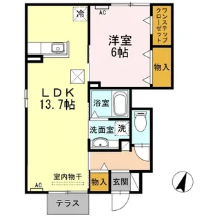 カーサ クアトロ【1階】の間取り