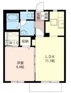 ベルデュールⅢ【203号室】の間取り