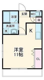 センティアHIRONO Ⅴ【201号室】の間取り