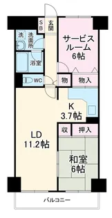 ライオンズマンション大倉山第2【212号室】の間取り