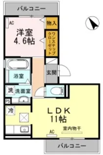 K MAEDA【102号室】の間取り