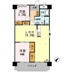 フィオーレ・アダチ【2階】の間取り