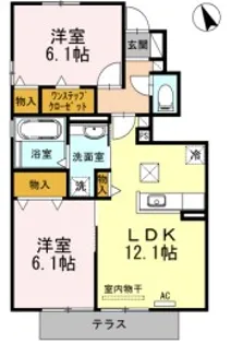 ヴィル グランデ B棟【1階】の間取り