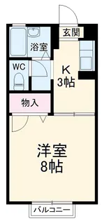 岩広ハイツ【202号室】の間取り
