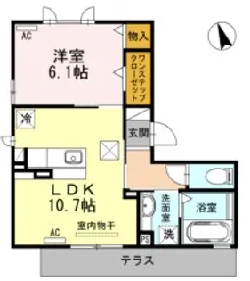 La Bellezza A棟【1階】の間取り