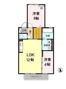 リヴェール野口【2階】の間取り