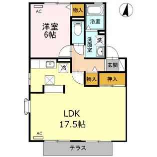 ラ・フィーネ曙 A棟【1階】の間取り