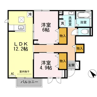 花美月【1階】の間取り