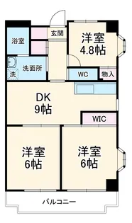 リラ・ガーデン【3階】の間取り