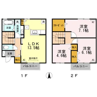 OIST【1階】の間取り