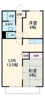 ビラージュYS B【1階】の間取り