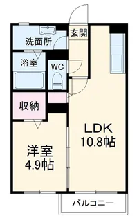 Ohana Hare B【2階】の間取り