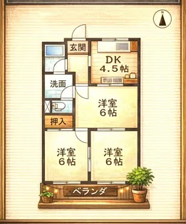 シャトータウン88【301号室】の間取り