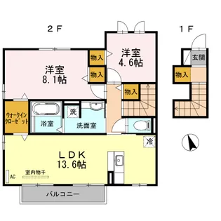 リエット【202号室】の間取り