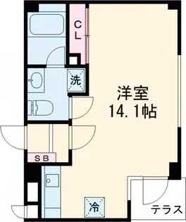 コリーヌ八雲 四番館【1階】の間取り