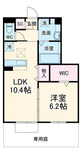 TUBASA【1階】の間取り