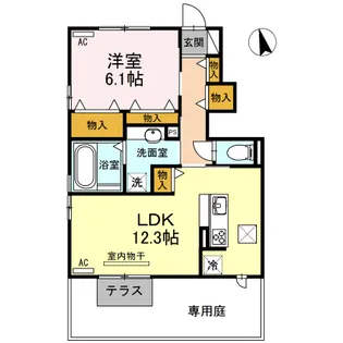 アルシオネⅠ【1階】の間取り