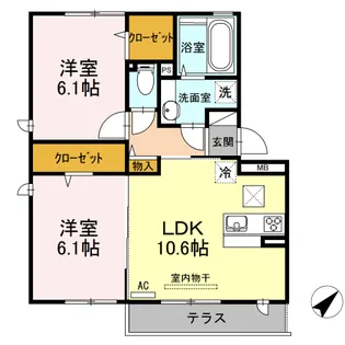 ポラリス【1階】の間取り