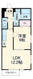 ソルティ アルデイア【1階】の間取り