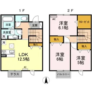 Strahl C【102号室】の間取り