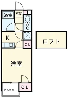 セザンヌ福江【212号室】の間取り