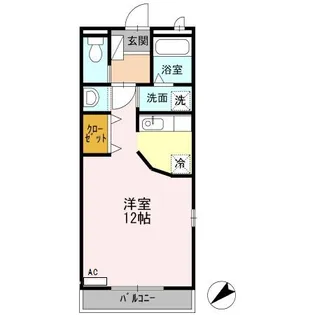 ガーデンコート ラ・フェスタ II【101号室】の間取り