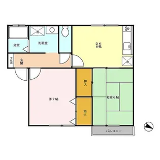 ガーデンハイツ桜丘【205号室】の間取り