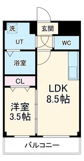 Coq Gasseau【1階】の間取り