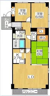 グランコート佐藤【4階】の間取り