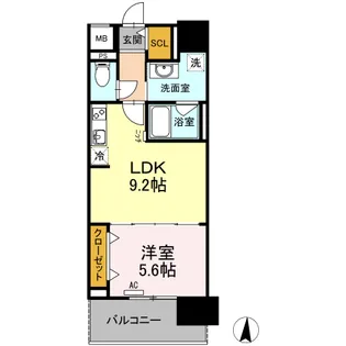 CASA94【11階】の間取り