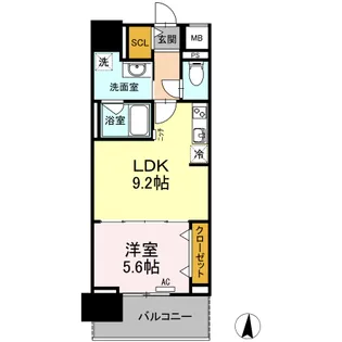 CASA94【404号室】の間取り