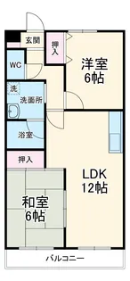 グリーンロード草間【2階】の間取り