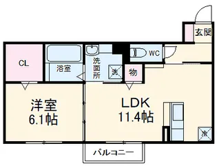 コンフォート梓【2階】の間取り