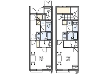 レオネクストアサクラⅥ【103号室】の間取り
